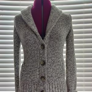 American eagle sweater size small grey and white
